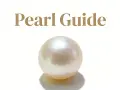 A single, lustrous pearl sits on a white background, with "Pearl Guide" text above. Is a pearl a jewel? This image suggests yes.
