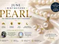 June birthstone: Pearl, the timeless gem of purity & elegance, symbolizing wisdom, love, and emotional balance.