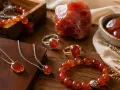 Carnelian jewelry, known for its vibrant orange-red hue, embodies courage and vitality. This collection showcases its carnelian spiritual meaning.