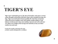 Tiger's eye stone, known for protection and inspiration. Its meaning includes grounding, confidence, and courage for growth.