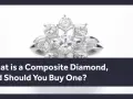 A sparkling ring featuring a composite diamond design, questioning its value and purchase desirability.