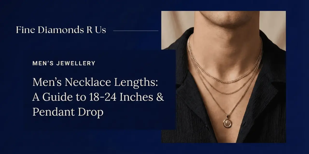 A man wears layered gold necklaces, showing where a necklace should sit on a man for a stylish look.