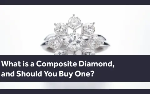 A sparkling ring featuring a composite diamond design, questioning its value and purchase desirability.