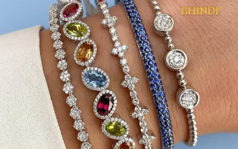Stunning tennis bracelet stack ideas featuring colorful gemstones and diamonds.