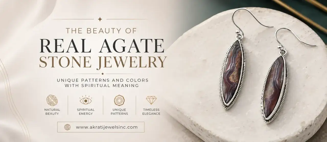 Showcasing the beauty of real agate stone jewelry, featuring unique patterns and colors with spiritual meaning. Explore various types of agate.